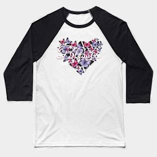 Blessed with Butterflies Baseball T-Shirt